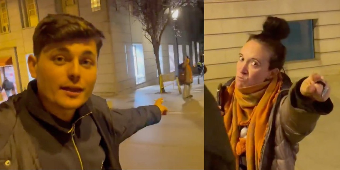 Vito Quiles trolea a una charo de Podemos y simpatizante de Hamas: "¡Juani, te estás pasando!"
