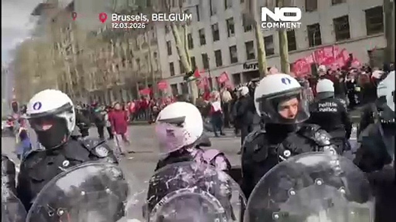 Zehntausende demonstrieren in Brüssel gegen Sparreformen