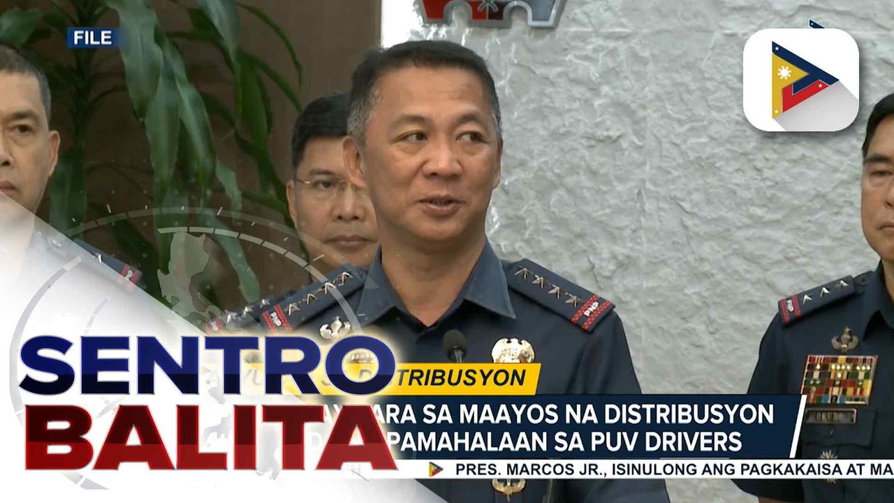 PNP, aalalay para sa maayos na distribusyon ng ayuda ng pamahalaan sa PUV drivers