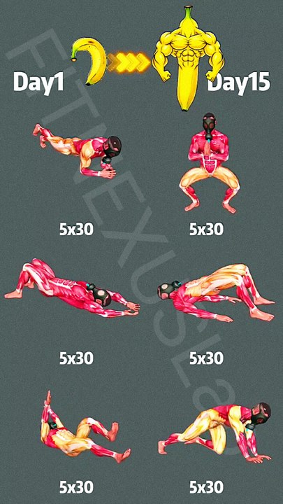 Banana Body Transformation in 15 Days 💪 Try This Workout #Fitness #Workout #Shorts