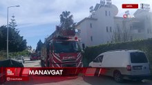 Manavgat'ta otelde çıkan yangın korkuttu
