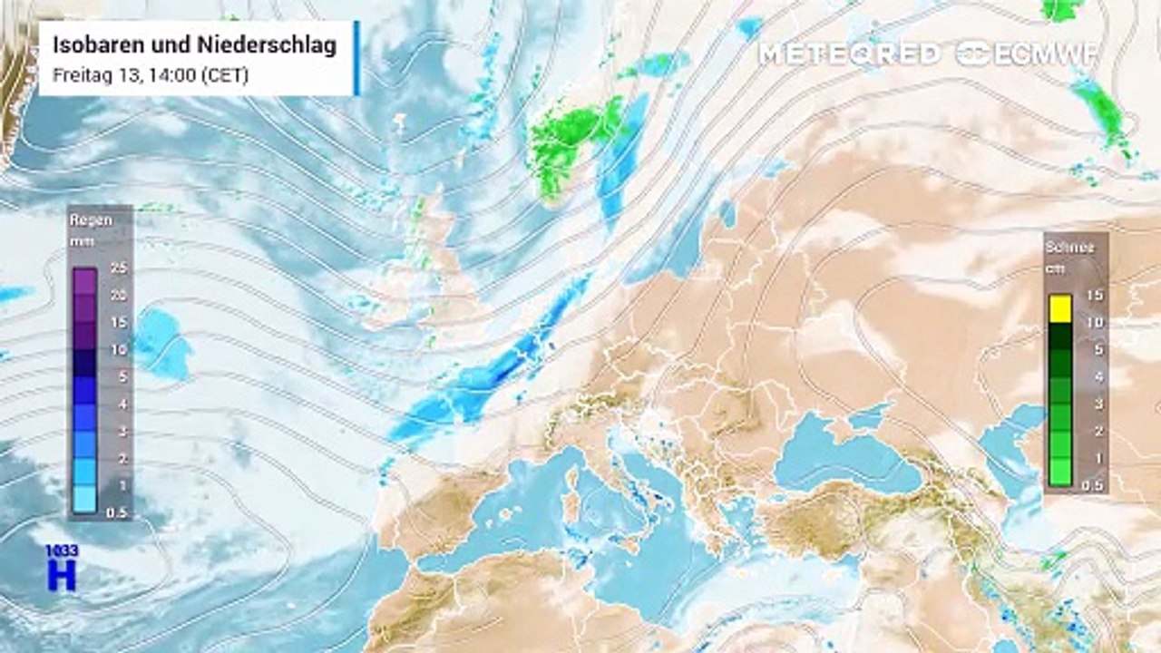 Die nächsten Tage bleibt es zunächst wechselhaft mit Tiefausläufern!