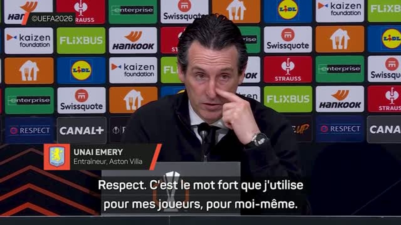 Aston Villa - Emery : “Respect à Lille”