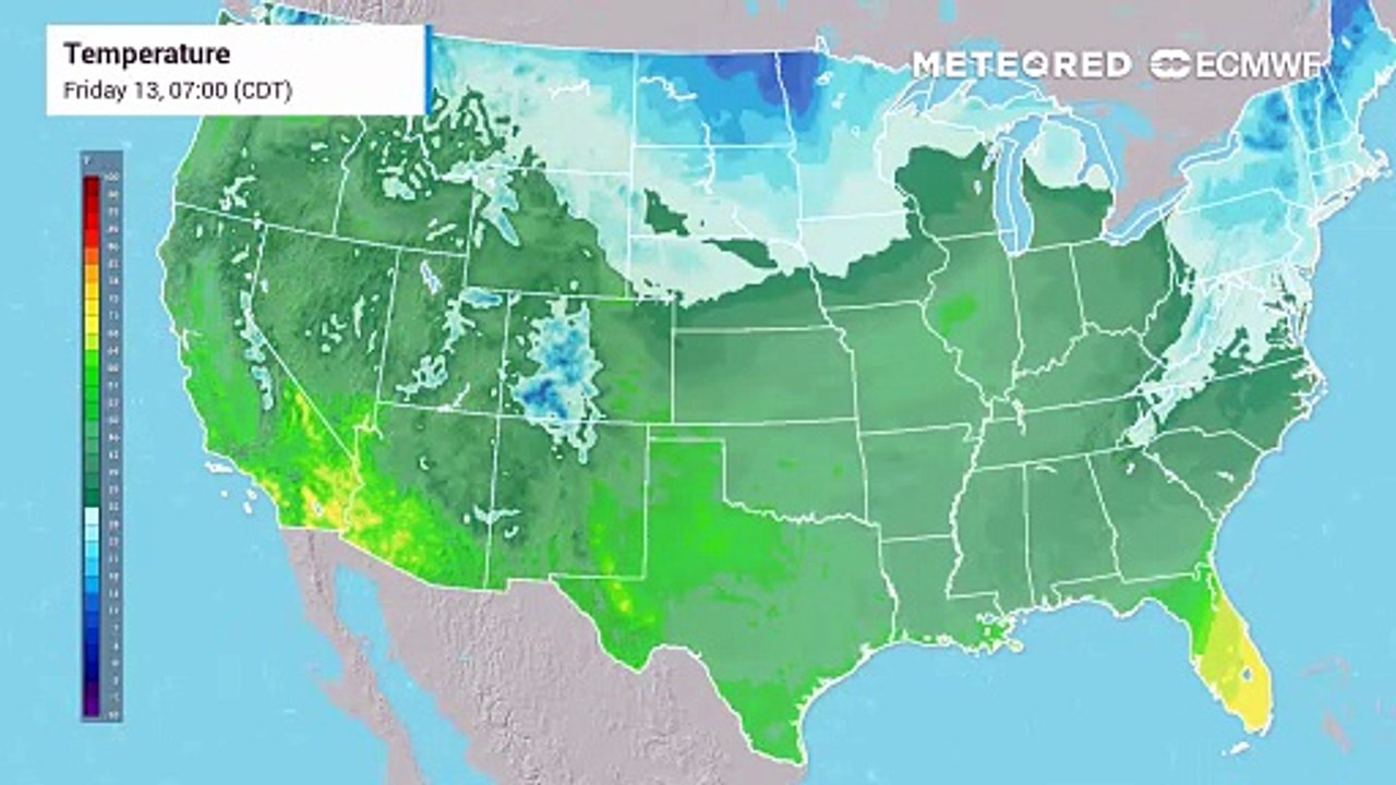 Cold air will come crashing in behind a storm system moving through the northern tier of the U.S. this weekend.