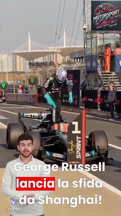 Russell sfida la Ferrari! 🔥🏎️ #russell #mercedes #f1