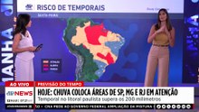 Previsão do Tempo: Sudeste segue em alerta para chuva forte nesta sexta (13)
