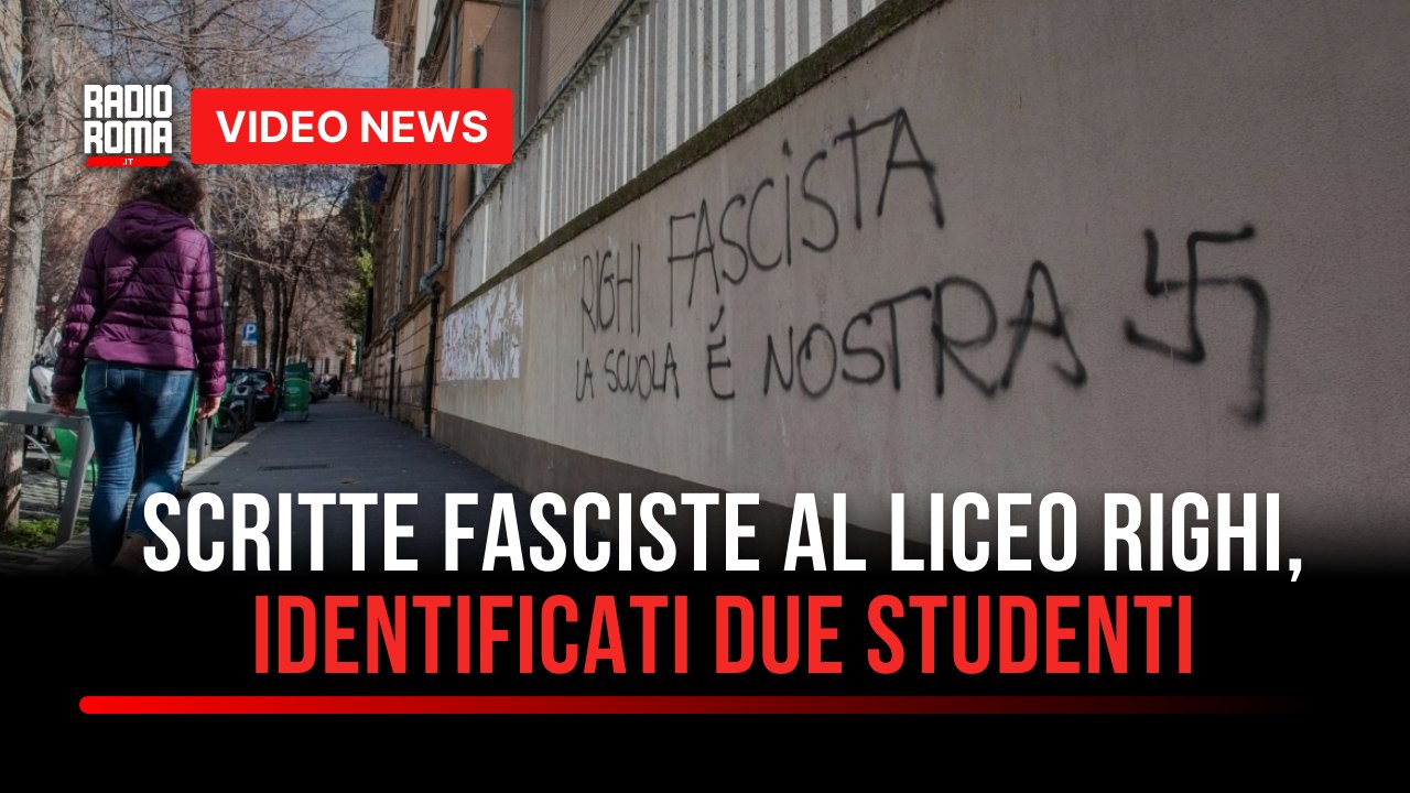 Scritte fasciste al liceo Righi, identificati due studenti