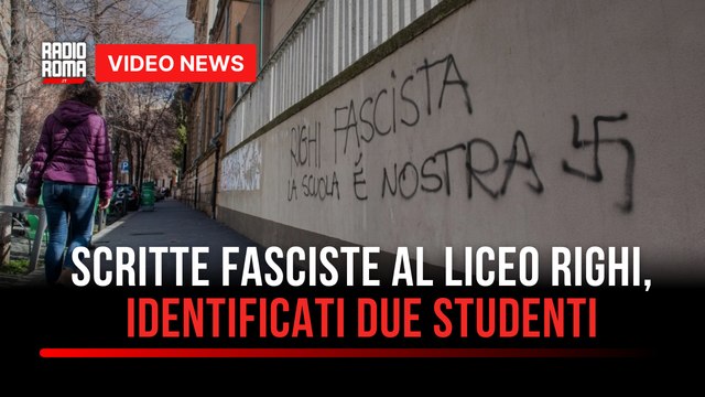 Scritte fasciste al liceo Righi, identificati due studenti
