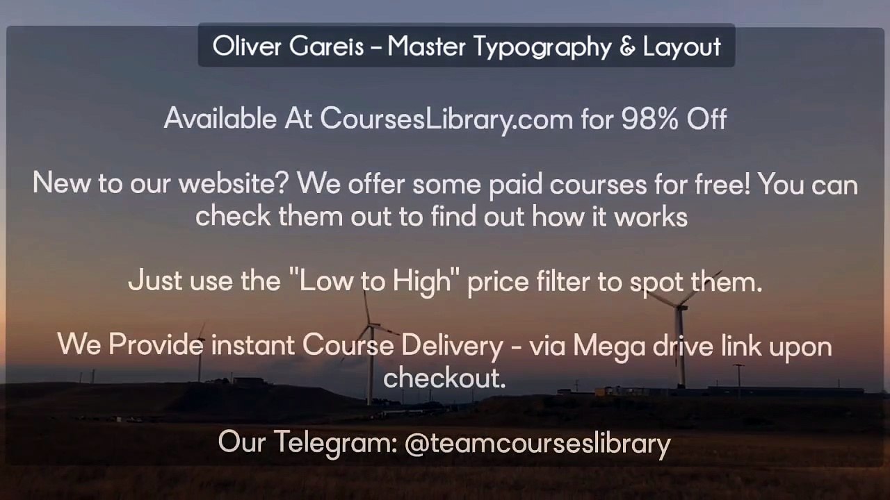 (Courseslibrary.com)Oliver Gareis – Master Typography & Layout