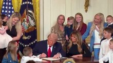 President Trump signs a Proclamation for Women's History Month