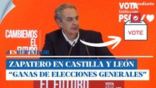 Zapatero despendolado en el cierre de campaña de Castilla y León: "Tengo ganas de generales"