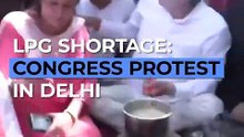 LPG Cylinder Buzz: Congress Protests in Delhi