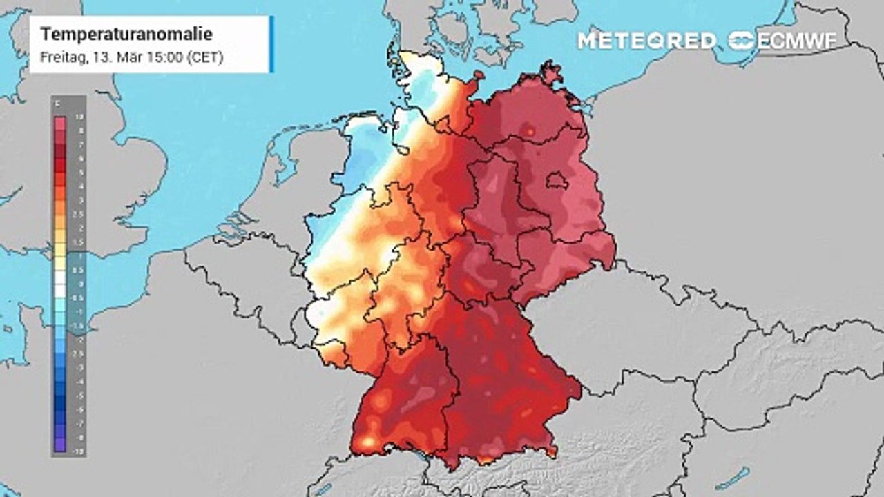 Aus 'zu warm' wird quasi über Nacht besonders im Westen 'zu kalt'!