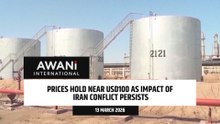 Oil prices hold near USD100 as iran conflict rattles markets