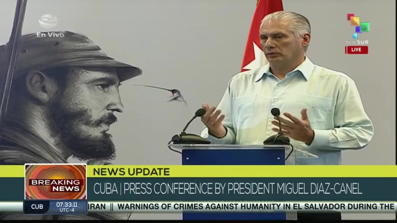 Miguel Diaz-Canel: pardoning people serving sentences is a sovereign decision