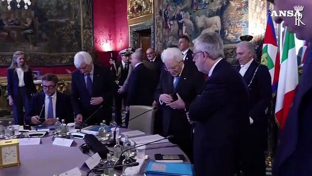 Mattarella e Meloni al Quirinale per il Consiglio Supremo di Difesa