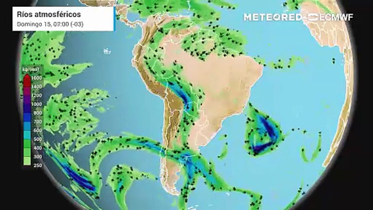 Pronóstico de Ríos Atmosféricos: Viernes 13 de Marzo
