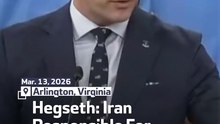 Hegseth: Iran Responsible For Threats