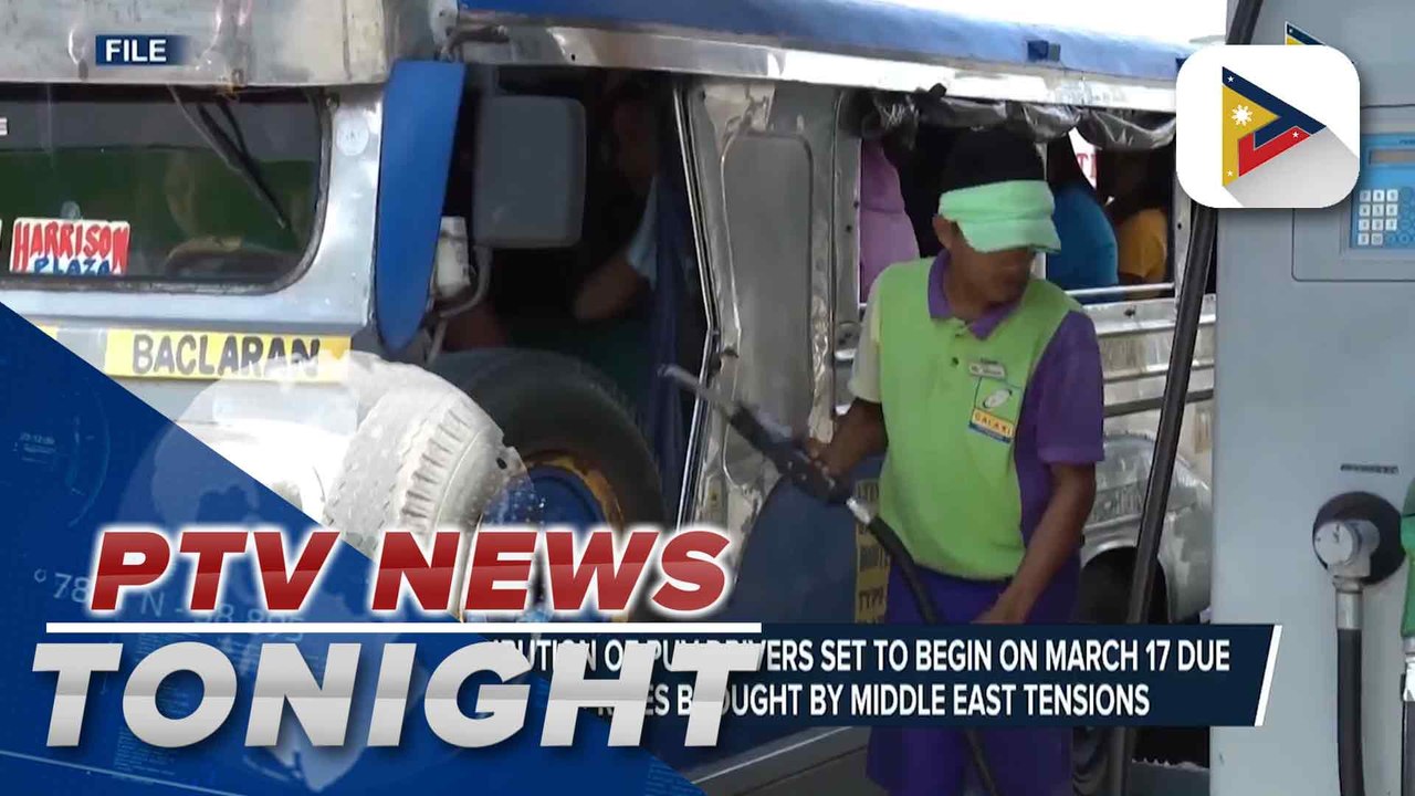 Cash aid distribution for PUV drivers set to begin March 17 due to rising fuel prices amid Middle East tensions