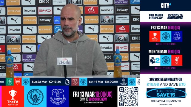 PEP GUARDIOLA, full press conference ahead of Manchester City - West Ham