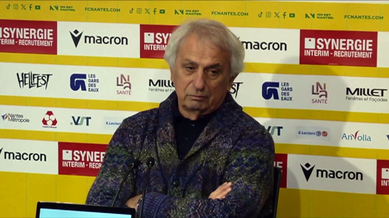 Les premiers mots de Vahid Halilhodzic sur son retour à Nantes : « J'ai mis trois jours à dire oui » - Foot - Ligue 1 - Nantes