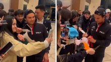 Checo Pérez no defrauda a sus fans en China y así los atiende