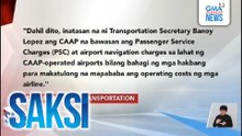 DOTr, iniutos sa CAAP na bawasan ang ilang bayarin sa mga paliparan | Saksi