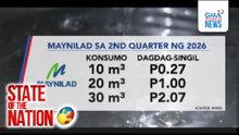 Manila Water at MAYNILAD, may dagdag-singil sa susunod na 3 buwan | SONA