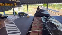 PRF apreende em Umuarama 600 mil maços de cigarros contrabandeados