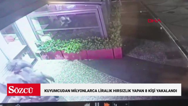 Eyüpsultan'da kuyumcudan milyonlarca liralık hırsızlık yapan 8 kişi yakalandı