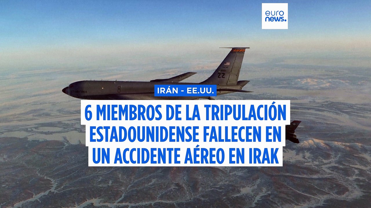 Mueren 6 estadounidenses después de que se estrellara su avión de abastecimiento en Irak