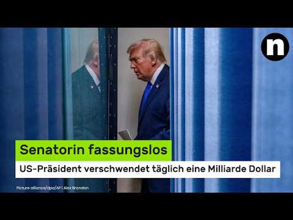 Donald Trump: Senatorin fassungslos - US-Präsident verschwendet täglich eine Milliarde Dollar