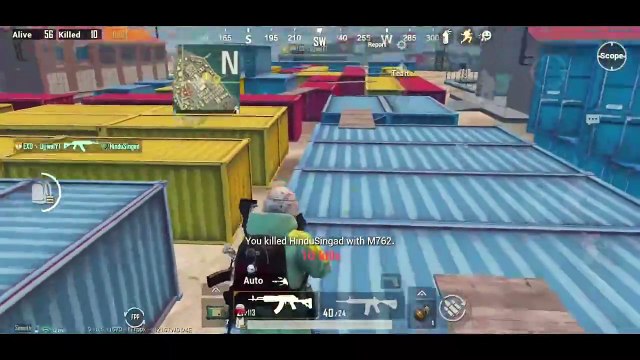 M249 + 6x Vs Awm Player | 28 Kills Solo Vs Squad