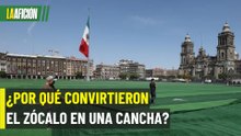 El Zócalo de CdMx se transforma en una mega cancha de futbol