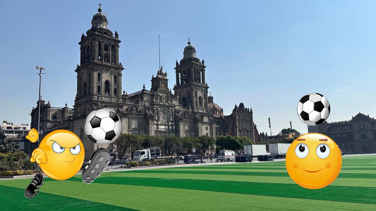Zócalo CDMX : Así luce la cancha en la plancha rumbo al Mundial 2026