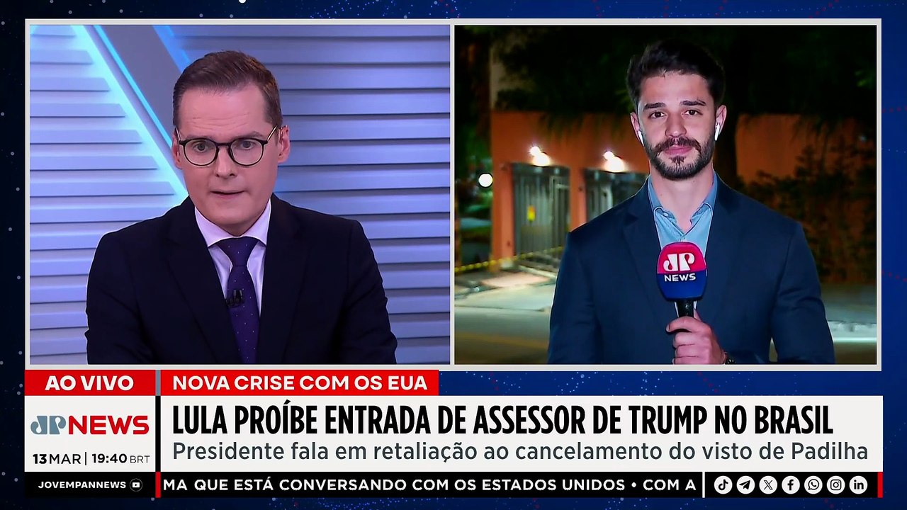 Lula barra assessor de Trump que visitaria Bolsonaro