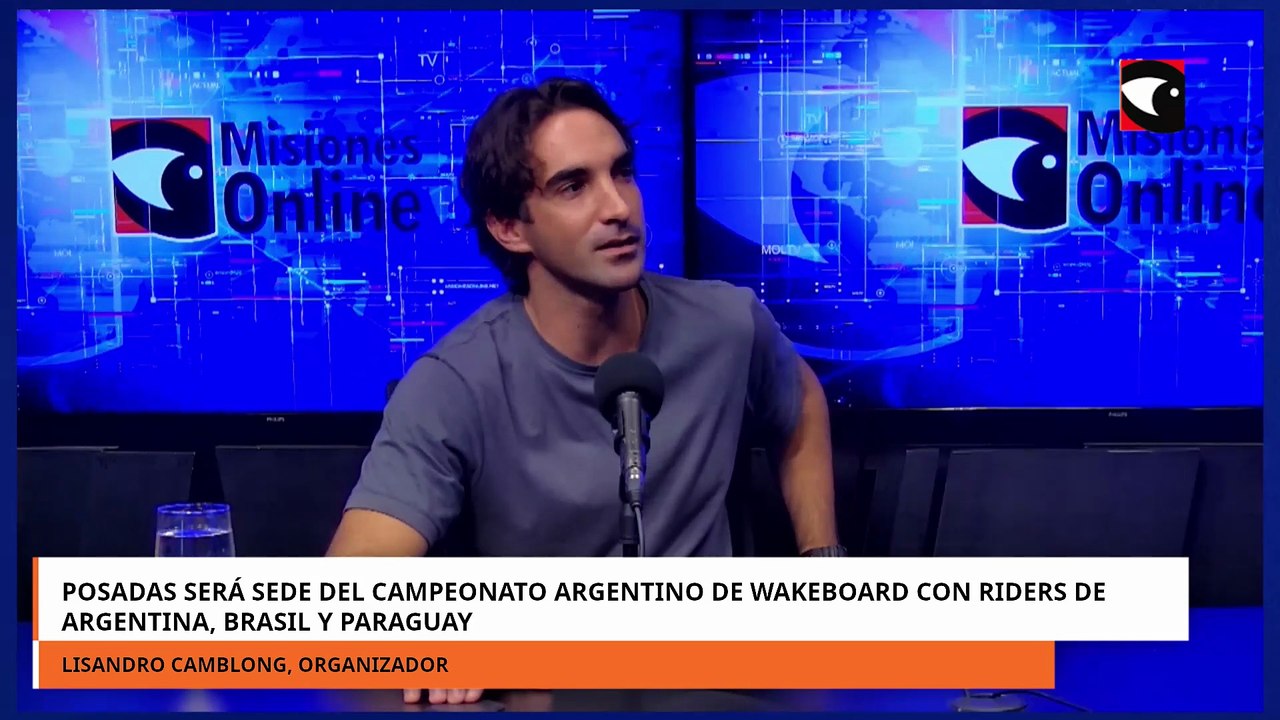 Posadas será sede del Campeonato Argentino de Wakeboard con riders de Argentina, Brasil y Paraguay