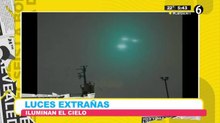 Luces extrañas iluminan el cielo