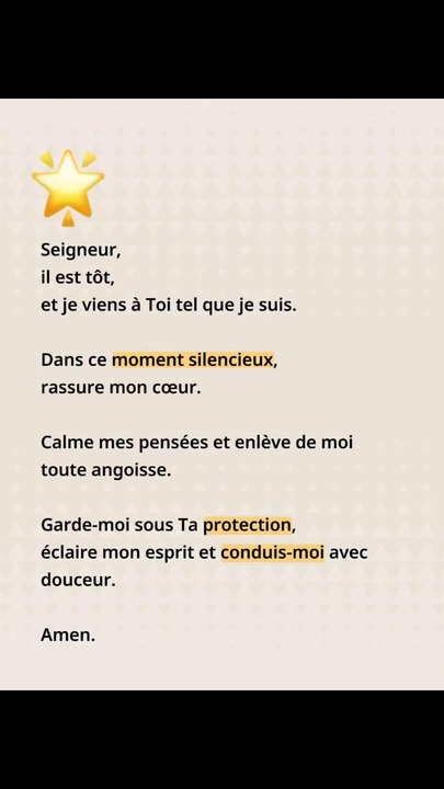 Je prie pour toi ✨