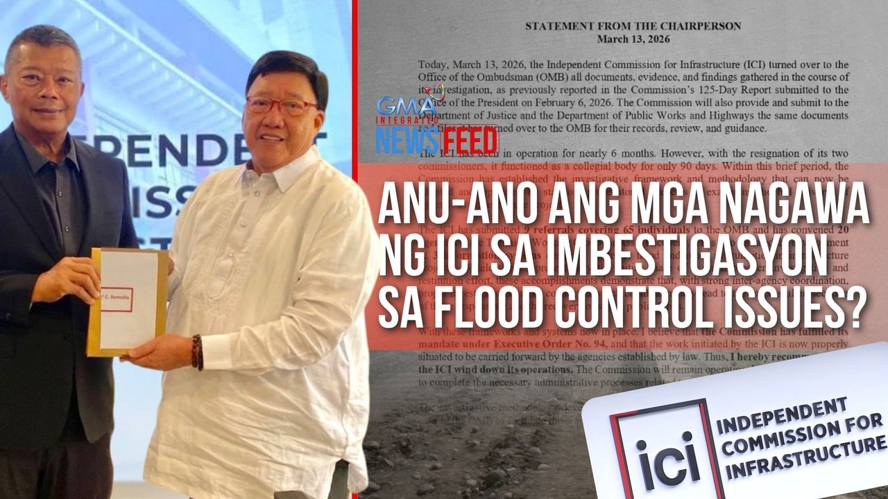 Anu-ano ang mga nagawa ng ICI sa imbestigasyon sa flood control issues? | GMA Integrated Newsfeed