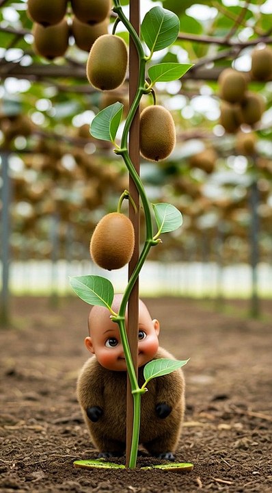 Kiwi planting its own seed asmr