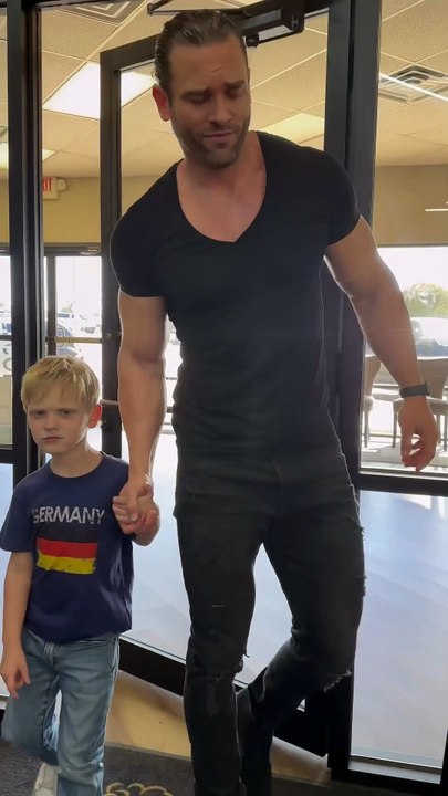 Son gets a haircut 😎 #gigachad