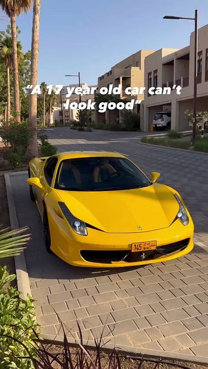 Peak Ferrari. The Ferrari 458 Italia 💛🇴🇲#supercar #ferrari #458 #oman #carspot968