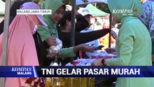 TNI Gelar Pasar Murah, Harga Sembako Di Bawah Pasaran