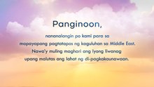 Mga Kapuso, manalangin tayo para sa kapayapaan
