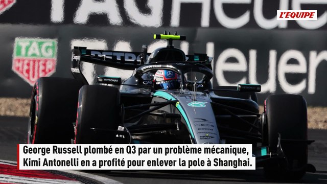 Kimi Antonelli (Mercedes) devient le plus jeune poleman de l'histoire au GP de Chine - F1 - GP de Chine