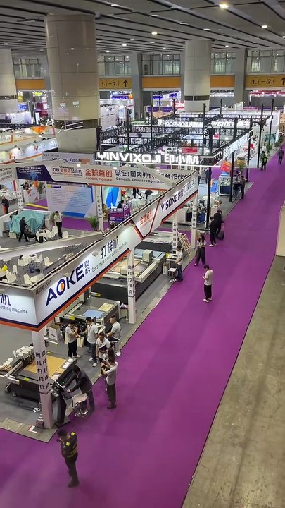 China south printing exhibition---AOKE box sample maker cutting machine