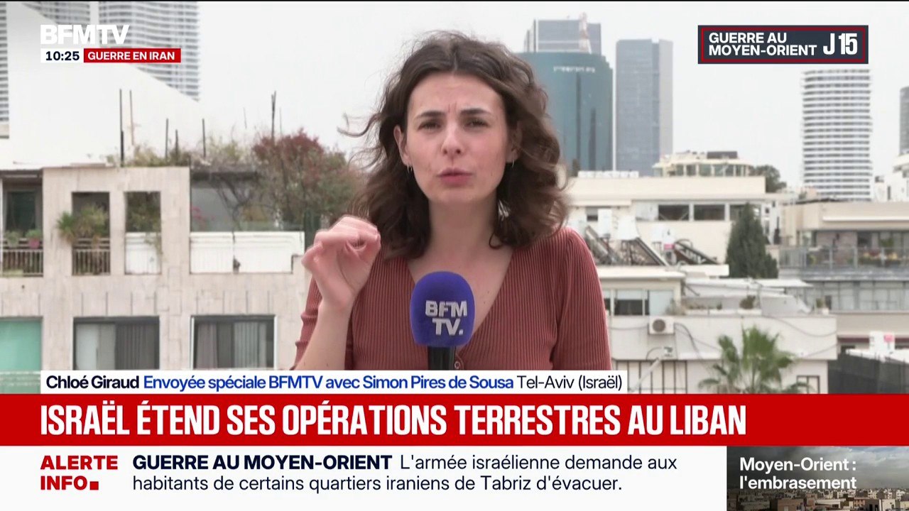 Guerre au Moyen-Orient: l'armée israélienne étend ses opérations terrestres au Liban