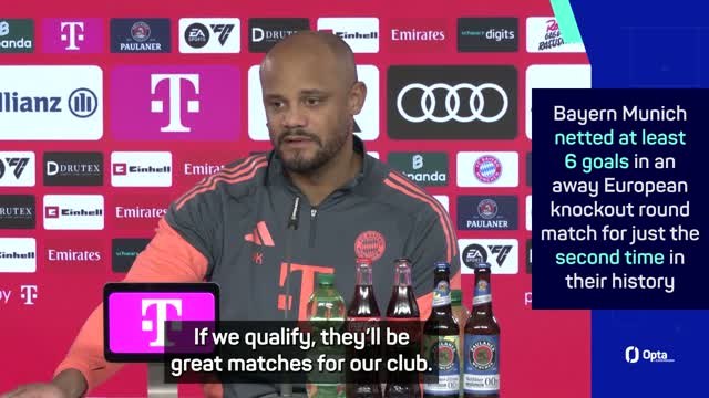 Champions League quarter-final 'won't be easy' for Bayern - Kompany
