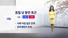 [날씨] 내일도 낮 포근...대기 질 탁해 / YTN